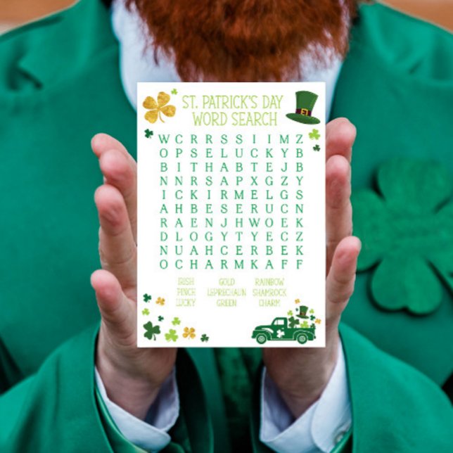 St. Patrick's Day Word Search Notizblock (Von Creator hochgeladen)