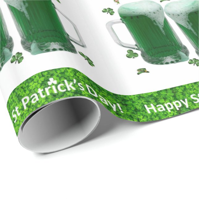 St. Patrick's Day Wrapping Paper Ber Geschenkpapier (Rolleneckpunkt)