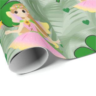 St. Patrick's Day Wrapping Paper Fairy Geschenkpapier