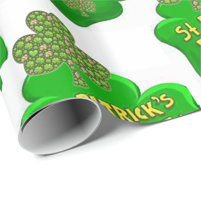 St. Patrick's Day Wrapping Paper Geschenkpapier (Rolleneckpunkt)