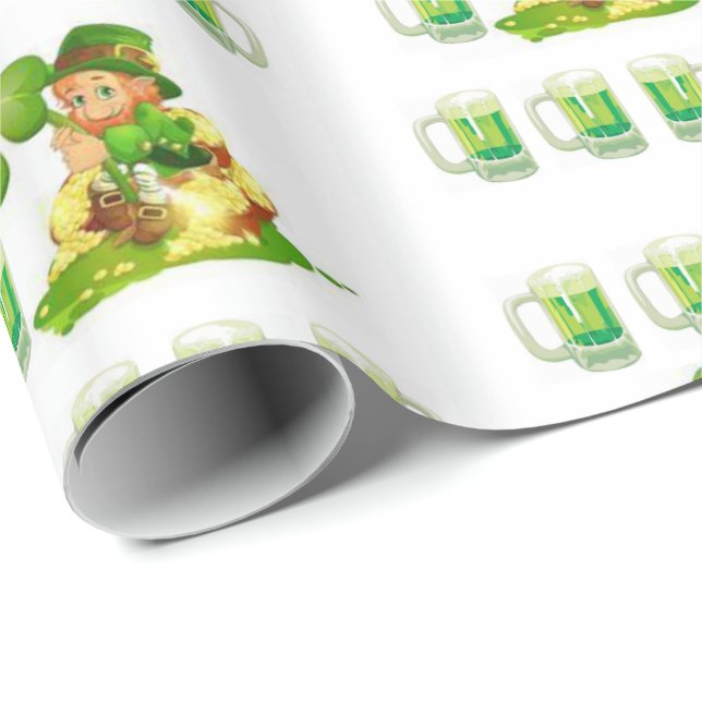 St. Patrick's Day Wrapping Paper Geschenkpapier (Rolleneckpunkt)