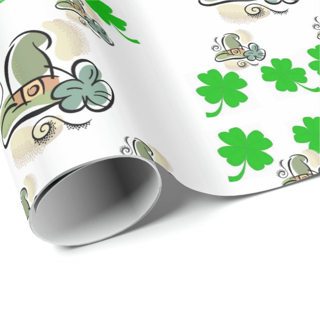 St. Patrick's Day Wrapping Paper Geschenkpapier (Rolleneckpunkt)