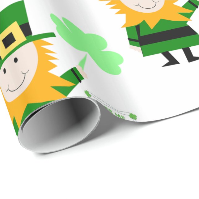 St. Patrick's Day Wrapping Paper Geschenkpapier (Rolleneckpunkt)