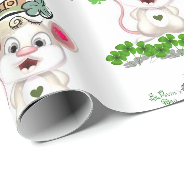 St. Patrick's Day Wrapping Paper Geschenkpapier (Rolleneckpunkt)