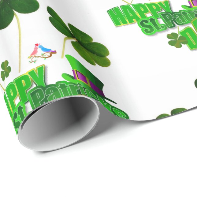 St. Patrick's Day Wrapping Paper Geschenkpapier (Rolleneckpunkt)