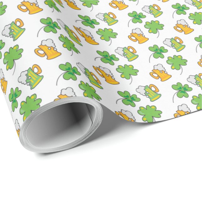 St. Patrick's Day Wrapping Paper Geschenkpapier (Rolleneckpunkt)