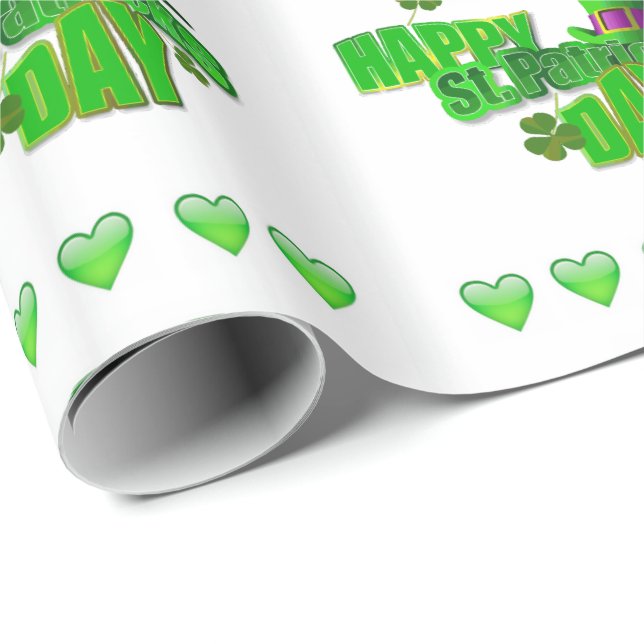 St. Patrick's Day Wrapping Paper Geschenkpapier (Rolleneckpunkt)