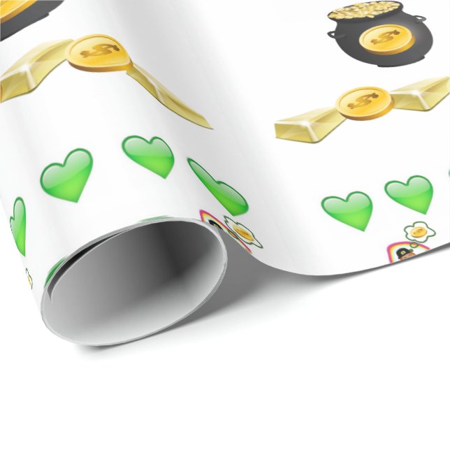 St. Patrick's Day Wrapping Paper Geschenkpapier (Rolleneckpunkt)