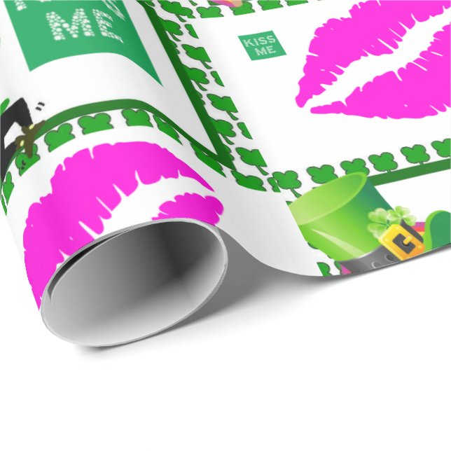 St. Patrick's Day Wrapping Paper Geschenkpapier (Rolleneckpunkt)