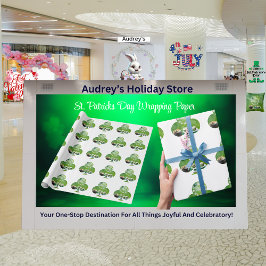 St Patrick's Day Wrapping Paper Geschenkpapier