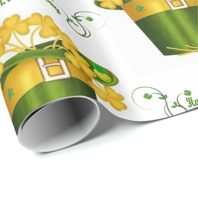 St. Patrick's Day Wrapping Paper Geschenkpapier (Rolleneckpunkt)