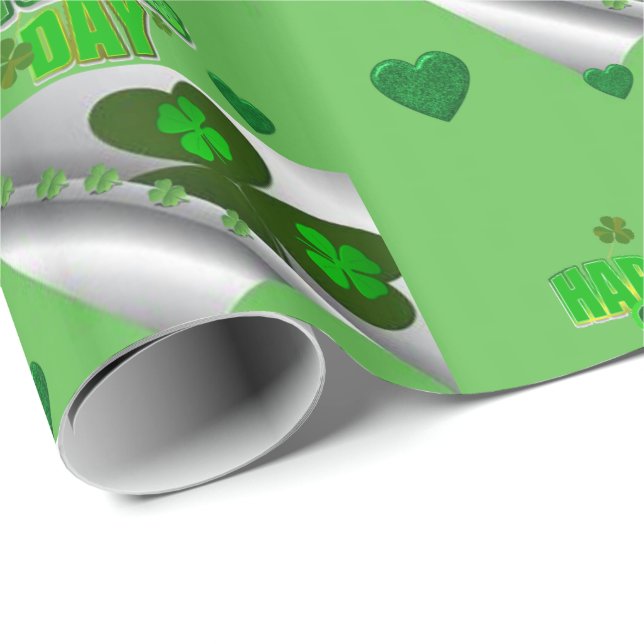 St. Patrick's Day Wrapping Paper Geschenkpapier (Rolleneckpunkt)