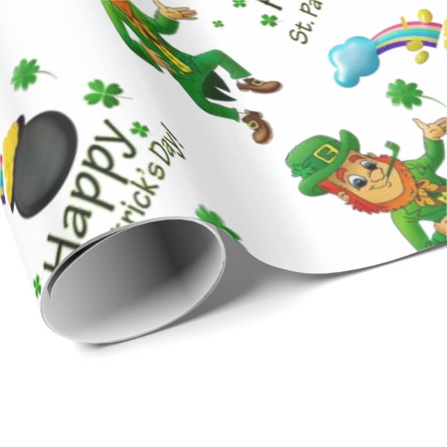 St. Patrick's Day Wrapping Paper Geschenkpapier (Rolleneckpunkt)