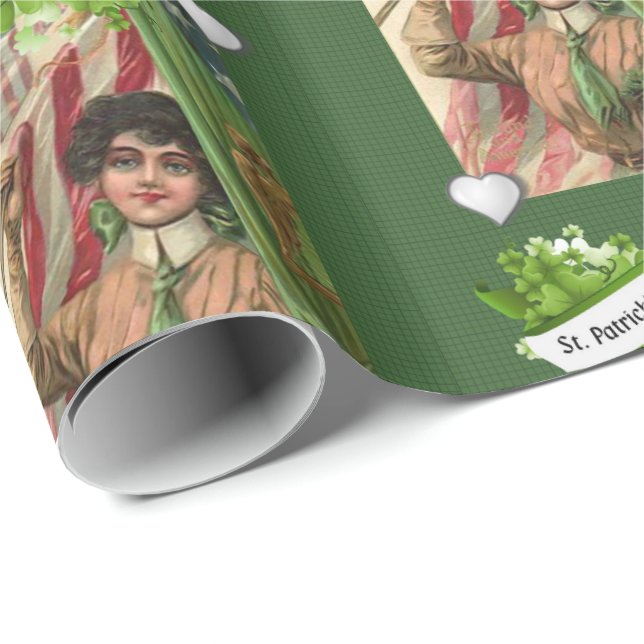 St. Patrick's Day Wrapping Paper Geschenkpapier (Rolleneckpunkt)