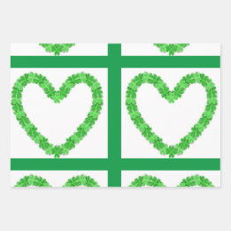St. Patrick's Day Wrapping Paper Set von 3 Geschenkpapier Set