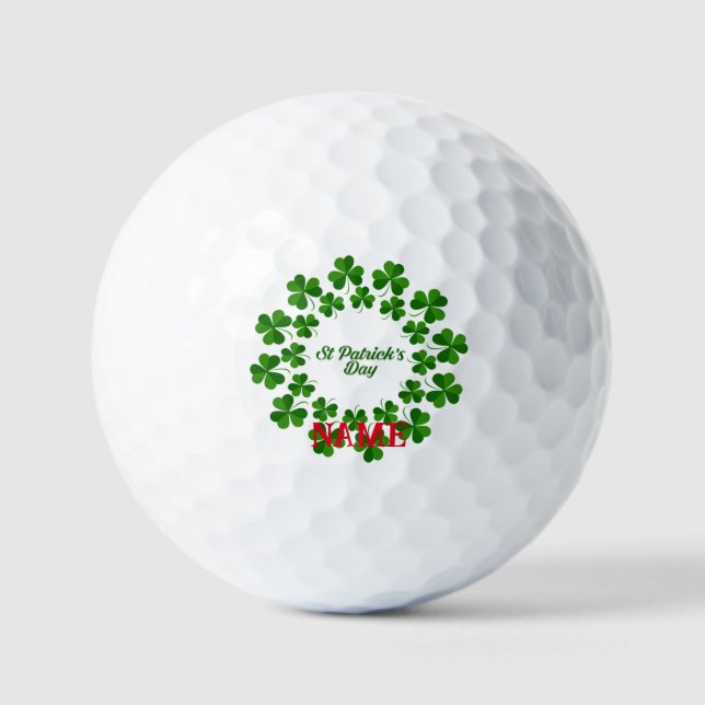 St Patrick's Day Wreath Thunder_Cove Golfball (Vorderseite)