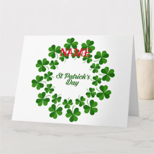 St Patrick's Day Wreath Thunder_Cove Karte