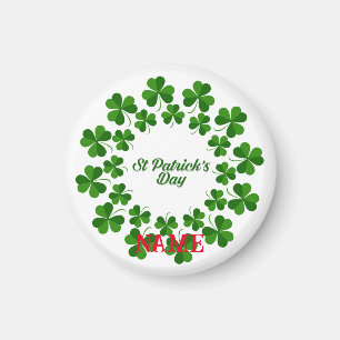 St Patrick's Day Wreath Thunder_Cove Magnet