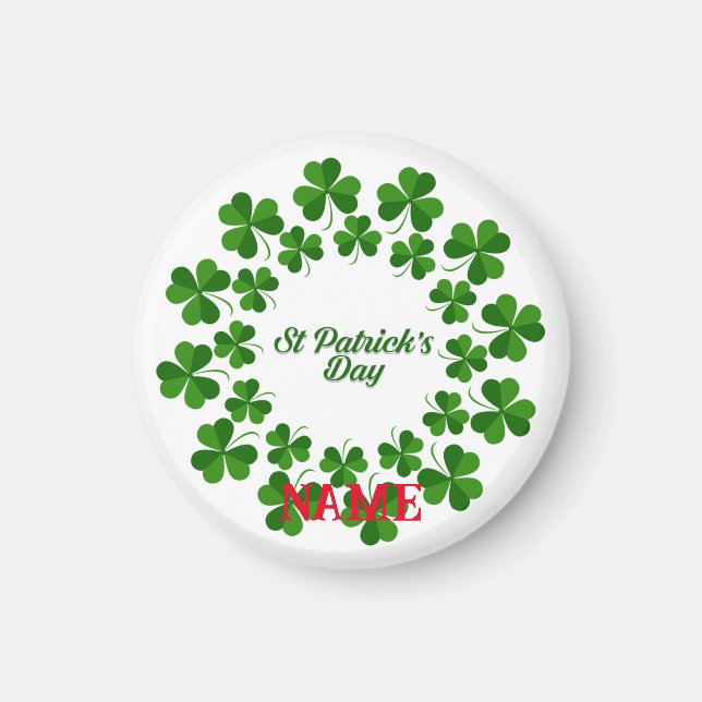 St Patrick's Day Wreath Thunder_Cove Magnet (Vorne)