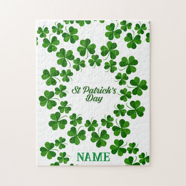 St Patrick's Day Wreath Thunder_Cove Puzzle (Vertikal)