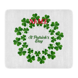 St Patrick's Day Wreath Thunder_Cove Schneidebrett