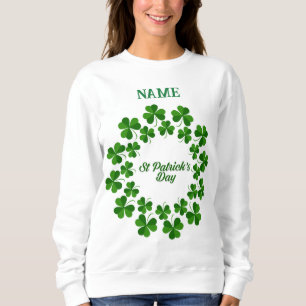 St Patrick's Day Wreath Thunder_Cove Sweatshirt