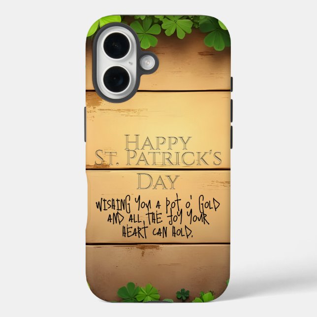 St. Patrick's Day wünscht 🍀 Case-Mate iPhone Hülle (Rückseite)