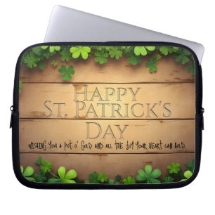 St. Patrick's Day wünscht 🍀 Laptopschutzhülle