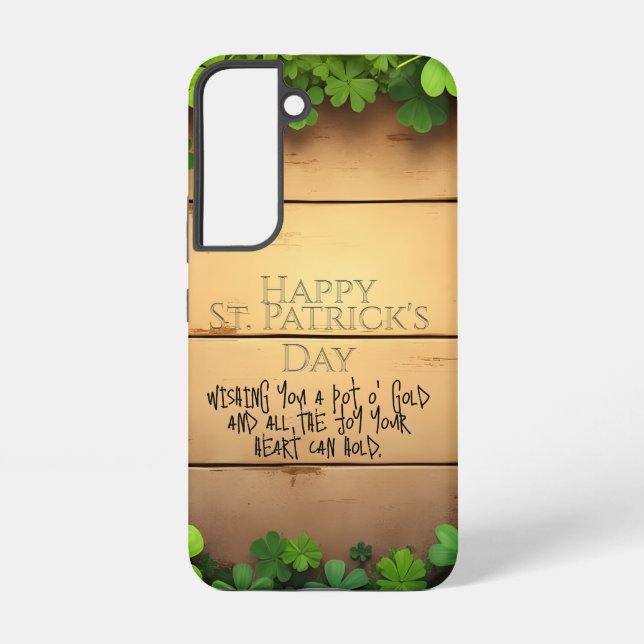 St. Patrick's Day wünscht 🍀 Samsung Galaxy Hülle (Rückseite)