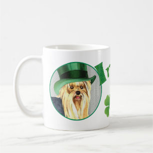 St. Patrick's Day Yorkie Kaffeetasse