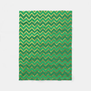 St. Patrick's Day Zickzack Fleece Blanket