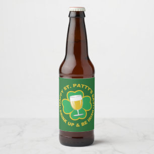St. Patrick's Day Zollmarken Bierflaschenetikett