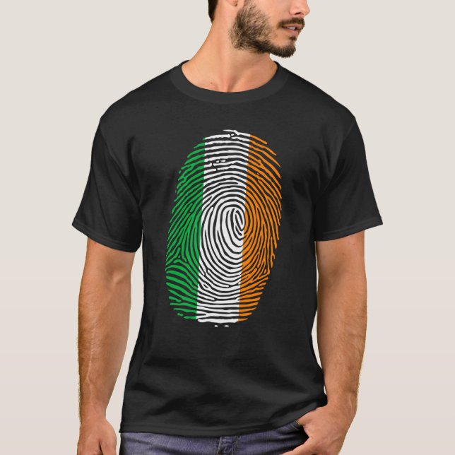 St Patricks Day Zu Saint Paddy's Flag Irish Finger T-Shirt (Vorderseite)