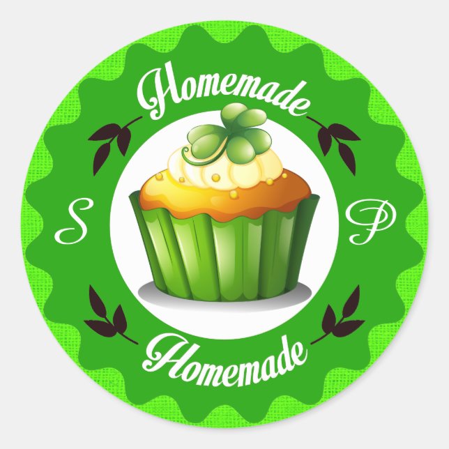 St. Patrick's Day Zuhause Made Kitchen Sticker (Vorderseite)