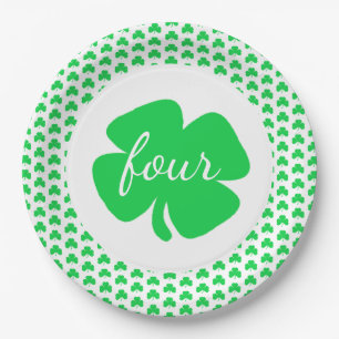 St. Patrick's Day zum Geburtstag Pappteller