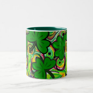 St. Patrick's Day Zweifarbige Tasse
