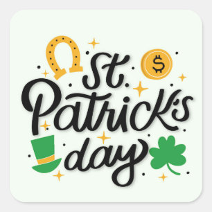 St Patricks     DaySquare Sticker
