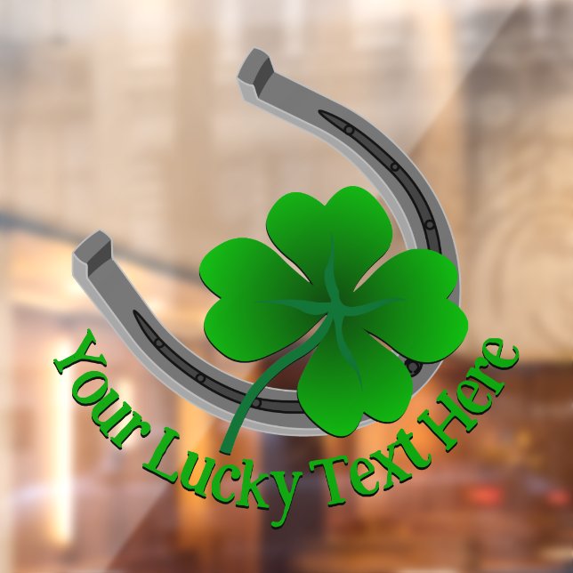 St Patrick's Decal Personalisiert Lucky Window Dec Fensteraufkleber (Blatt 2)