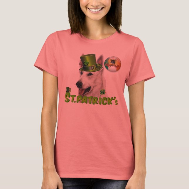 St. Patricks Deutscher Schäferhund Besitzer T-Shirt (Vorderseite)
