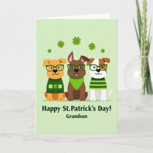 St Patricks Dogs Enkelkind Karte