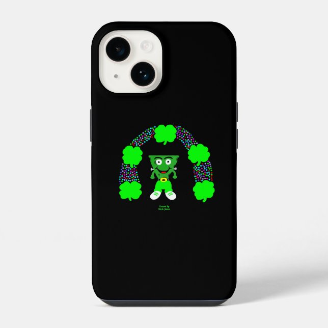 St. Patrick's FrankenCheese Apple iPhone 14 Hülle (Rückseite)