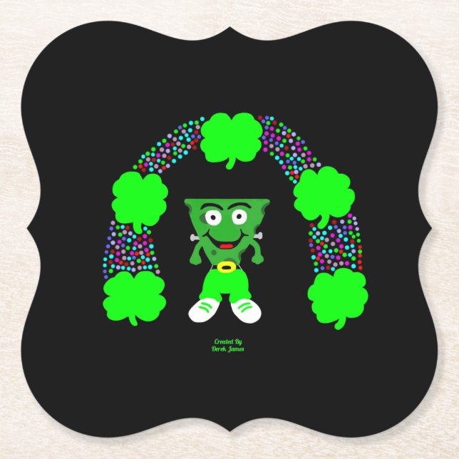 St. Patrick's FrankenCheese Bracket Paper Unterset Untersetzer (Vorderseite)
