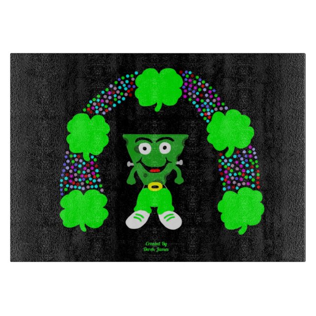 St. Patrick's FrankenCheese Cutting Board Schneidebrett (Vorderseite)