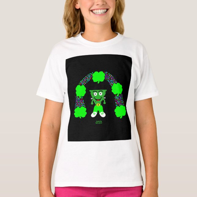 St. Patrick's FrankenCheese Girls White T Shirt (Vorderseite)