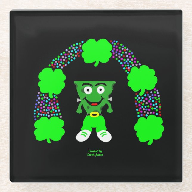 St. Patrick's FrankenCheese Glass Untersetzer (Vorderseite)