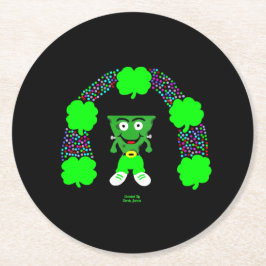 St. Patrick's FrankenCheese Round Paper Untersetze Runder Pappuntersetzer