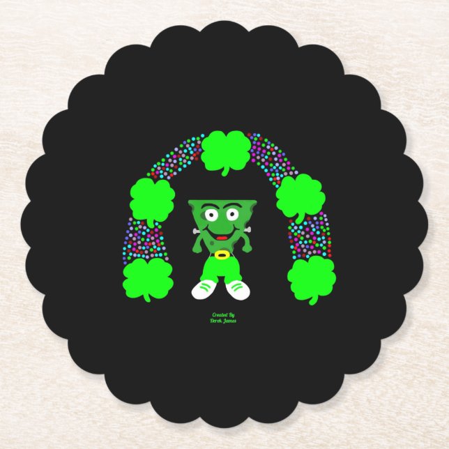 St. Patrick's FrankenCheese Round Untersetzer (Vorderseite)