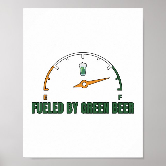 St Patrick's Fueled by Green Beer Poster (Vorne)
