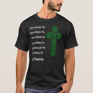 St. Patrick's Gebet Irish Green Christlich Cross t T-Shirt