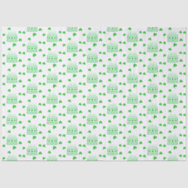 St. Patrick's Geburtstagstorten-Muster Seidenpapier
